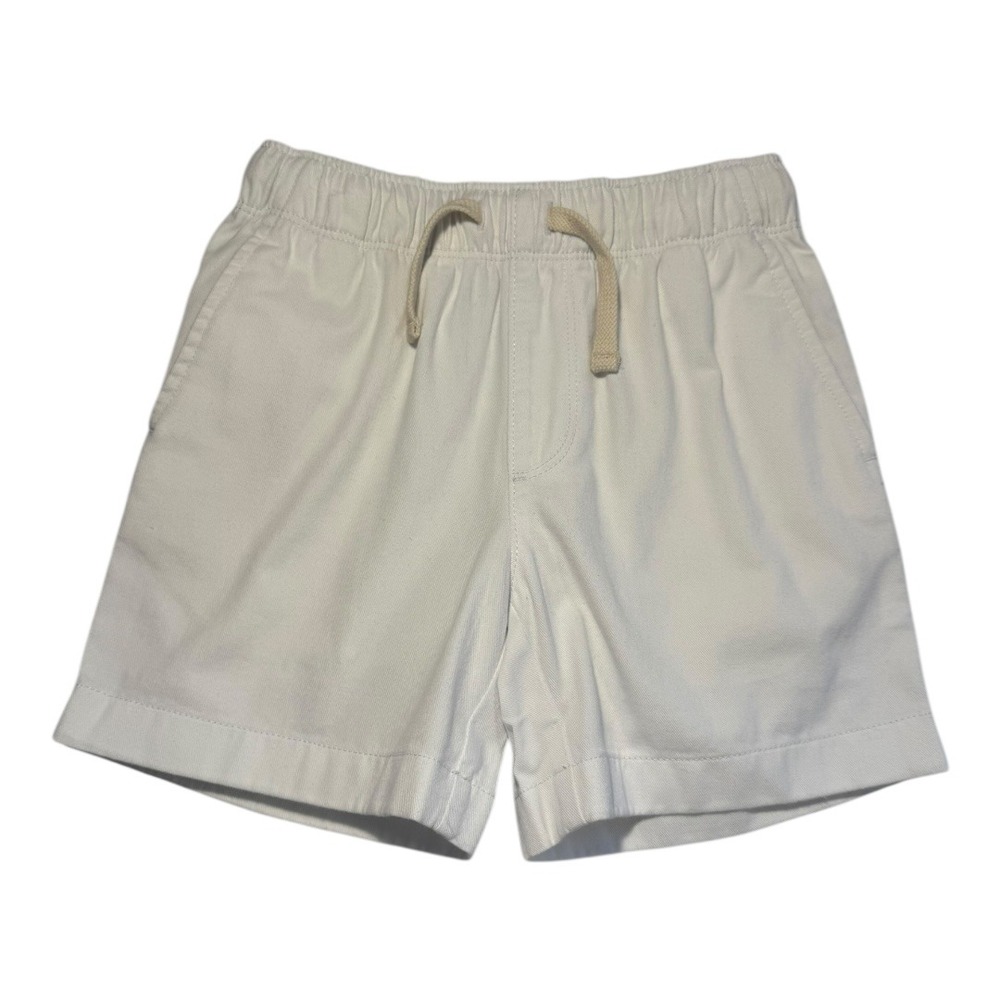 Crewcuts‎ by J.Crew Kids Boys Size 5 Elastic Waist Drawstring Shorts White